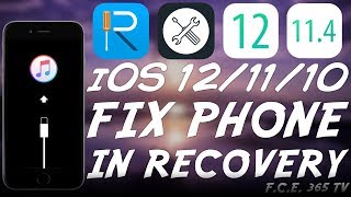 ReiBoot How To Fix Any iPhone  iPad  iPod Stuck In Recovery Mode iOS 12  iOS 7 [upl. by Ettevroc]