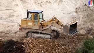 CATERPILLAR 963B  Work in a Quarry Germany 2014 [upl. by Yasnil]