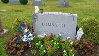 FAMOUS GRAVES Vince Lombardi Legendary NFL Coach and George quotSnuffyquot Stirnweiss NY Yankee [upl. by Lowenstern]