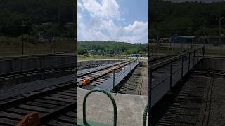 Turntable At Great Smoky Mountains Railroad In Bryson City NC [upl. by Margaretha713]