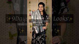 ✨🩶 Day 39 🩶✨ shortsvideo styling saree navratri explore jewellery look explore outfit [upl. by Noraa481]