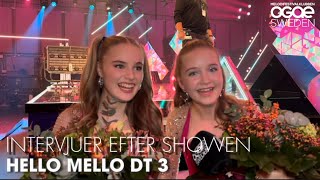 Intervjuer Efter Showen  Deltävling 3  Hello Mello 2024 [upl. by O'Conner652]