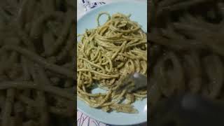 Making Pesto Pasta From Basil In My Garden [upl. by Ozne]