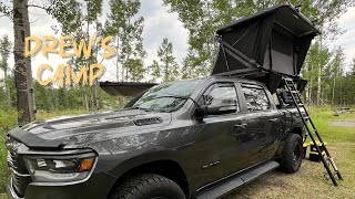 Ep 7 Rooftop Tent  Chill Camping Escape from reality BC Canada Camping on Ram 1500 [upl. by Eamaj]