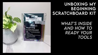 Unboxing Beginning Scratchboard Kit [upl. by Horwitz]