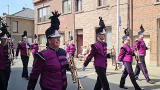 Show amp Marchingband VIOS Mijdrecht Bloemencorso Sint Gillis Dendermonde [upl. by Ahtanamas]