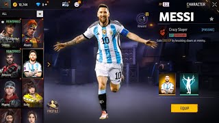 MESSI CHARACTER ✅ CLAIM NEW RAMPAGE BUNDLES 🤑 BUY 190000 DIAMONDS 💎 FREE FIRE 🔥🔥 [upl. by Earised]