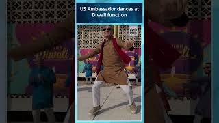 US Ambassador Eric Garcetti dances to a Hindi song at a Diwali celebration in Delhi [upl. by Nodab]