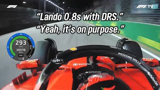 How Sainz executed his DRS tactical masterclass in Singapore [upl. by Eenimod39]