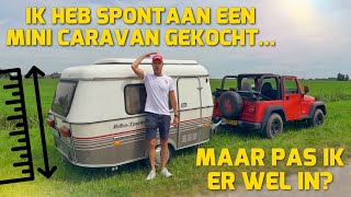 IK HEB SPONTAAN EEN MINI CARAVAN GEKOCHT MAAR PAS IK ER WEL IN 258 [upl. by Aed]