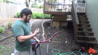 Speed Test of the Faux Bloodwood PVC Bow [upl. by Limak]