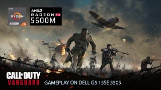 COD Vanguard  Custom Ultra setting  Dell G5 15 SE  BIOS 19  Ryzen 5 4600h Rx 5600M  16gb ram [upl. by Barrie]