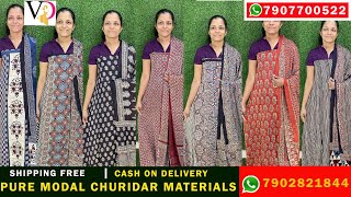 PURE MODAL SILK CHURIDAR MATERIALSonlineshopping churidarmaterials CM205RS3600VITARA DESIGN [upl. by Magdalene]