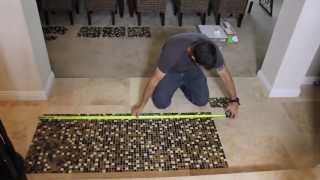 Ceramic Tile Install  No thinset or mastic [upl. by Say]