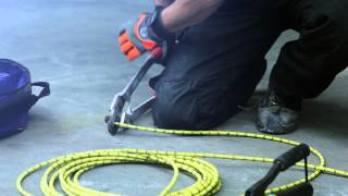 Connection procedure for construction diamond wire by Husqvarna [upl. by Cristiano299]