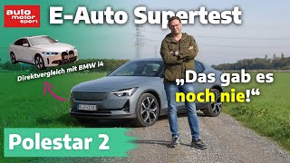 Polestar 2 Kann das Facelift alles besser EAuto Supertest mit Alex Bloch  auto motor und sport [upl. by Eirotal]