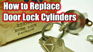 How to Replace Door Lock Cylinders Quick and Easy  Remove and Install Door Locks [upl. by Toogood]