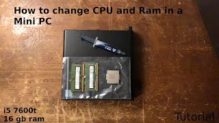 How to upgrade the Ram and CPU in a mini PC HP Elitedesk [upl. by Backer23]