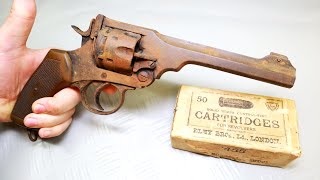 Rusty and Broken WW1 Revolver Restoration Webley Mk VI [upl. by Raimes361]