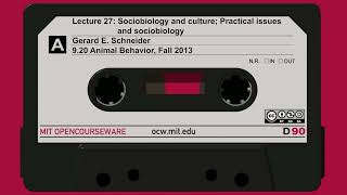 Lec27 Sociobiology and culture [upl. by Granlund]