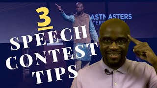 Toastmasters Speech Contest Tips  3 Tips That You Must Remember [upl. by Catarina]