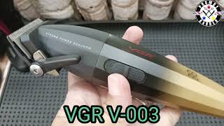 VGR V003 CLIPPER 2 SPEED POWER TEST IMPRESSION POWERFUL CLIPPER barbershopunboxing barber [upl. by Anelagna]