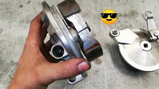 Desarmar y armar ruedas llantas moto honda wave o 110 colocar pedalines aluminio [upl. by Bunting]