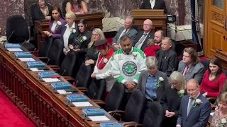 Rob Shaw BC NDP swear in new crop of MLAs as memories of John Horgan loom large [upl. by Hodess]