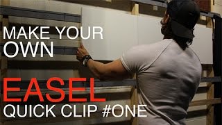 How To Build A Wall Easel QUICK CLIP 1 [upl. by Airamasor]