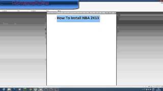 How To Download NBA 2K13 Pc [upl. by Janyte]