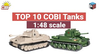 TOP 10 tanks in 148 scale  COBI [upl. by Naillimxam831]