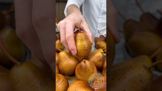 Bucket of Pears 🍐 This pastry is the perfect pearing this fall seasonamauryguichon chocolate [upl. by Zennas]