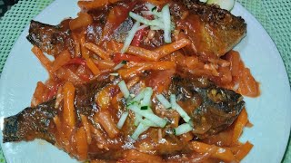 FISH ESCABECHE  ESCABECHENG ISDA  SWEET AND SOUR RECIPE [upl. by Intirb]