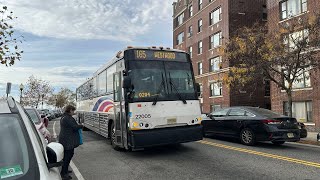 2022 MCI D4500CT 22005 on a 165 to Westwood leaving Broad and Maple [upl. by Enna]