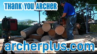 NeoTec 872 Archer Chainsaw Chain chainsawman gopro Firewood inspiration creative fun [upl. by Enoyrt]