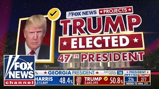 Trump elected 47th president Fox News projects [upl. by Eleynad425]