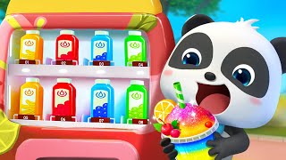 Drinks Vending Machine  Funny Kids Songs  Nursery Rhyme  Kids Cartoon  BabyBus [upl. by Aikimat]