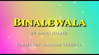 BINALEWALA  Aiana Juarez KARAOKE VERSION🎶 [upl. by Ennayelhsa]