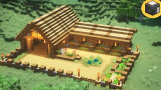 Minecraft How to build BARN in Minecraft  Minecraft Building Ideas [upl. by Hillard]