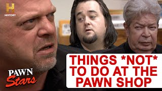 Pawn Stars 5 Things You Should NEVER Do At The Pawn Shop [upl. by Boswall320]