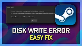 Steam  How To Fix Disk Write Error [upl. by Nnaycart]