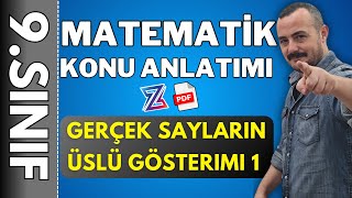 Gerçek Sayıların Üslü ve Köklü Gösterimleri  9SINIF MATEMATİK YENİ MÜFREDAT KONU ANLATIMI 2025 [upl. by Emya918]