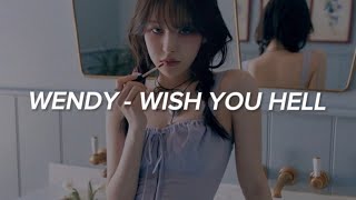 WENDY 웬디  Wish You Hell Easy Lyrics [upl. by Enelra372]