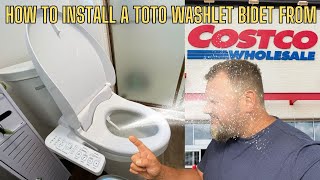 How to Install a Toto Washlet Bidet from Costco [upl. by Dib]