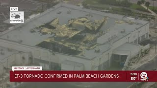 Chopper 5 gets aerial view of tornado damage in Avenir community of Palm Beach Gardens [upl. by Dlanor158]