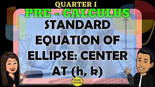 STANDARD EQUATION OF ELLIPSE AT h k [upl. by Auqinehs]