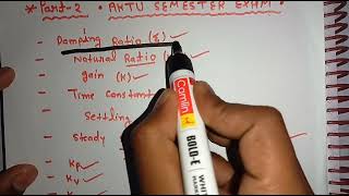 control System ke most important question for aktu 5th semester exam part2 control explanation [upl. by Jochebed]