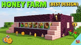 EASY Bee Farm in Minecraft  Automatic Honey Farm Minecraft  Minecraft Tutorial [upl. by Nikos]