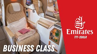 Emirates 777200LR Business Class Dubai to Mumbai  Aviation Geeks [upl. by Tenrag854]