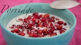 ✭ Warmes und exotisches Frühstücks ✭ Rezept für kalte Tage Kokos Porridge mit Granatapfelkernen [upl. by Nosmas]